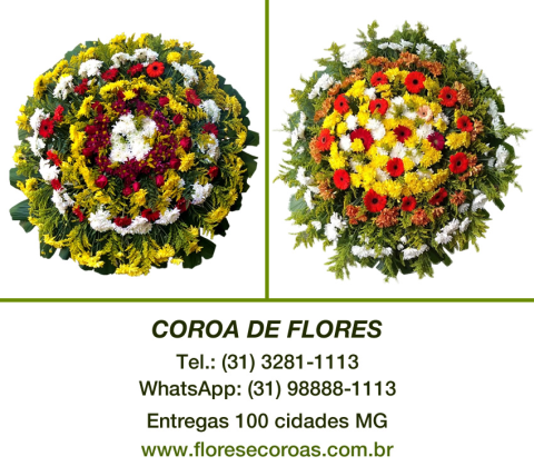 Coroa de flores Nova Lima floricultura entrega coroas Nova Lima MG